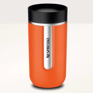 NWT Nespresso Pantone Nomad Travel Mug in Mandarin Orange